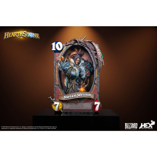Blizzard Entertainment x HEX Collectibles - Wrynn Legendary Card Art Statue HEXFRAME02 [Licensed]