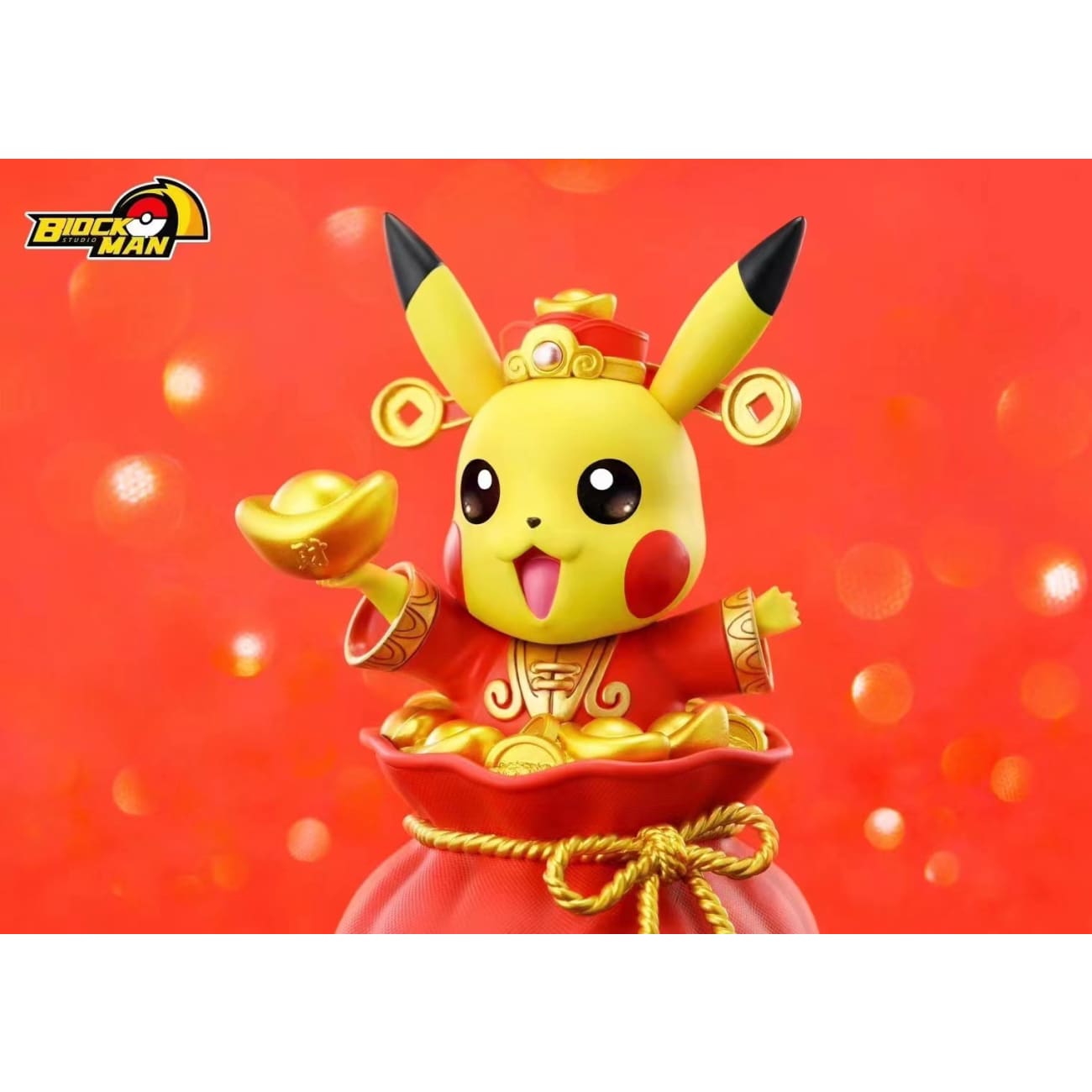 Block Man Studio - Fortune Pikachu