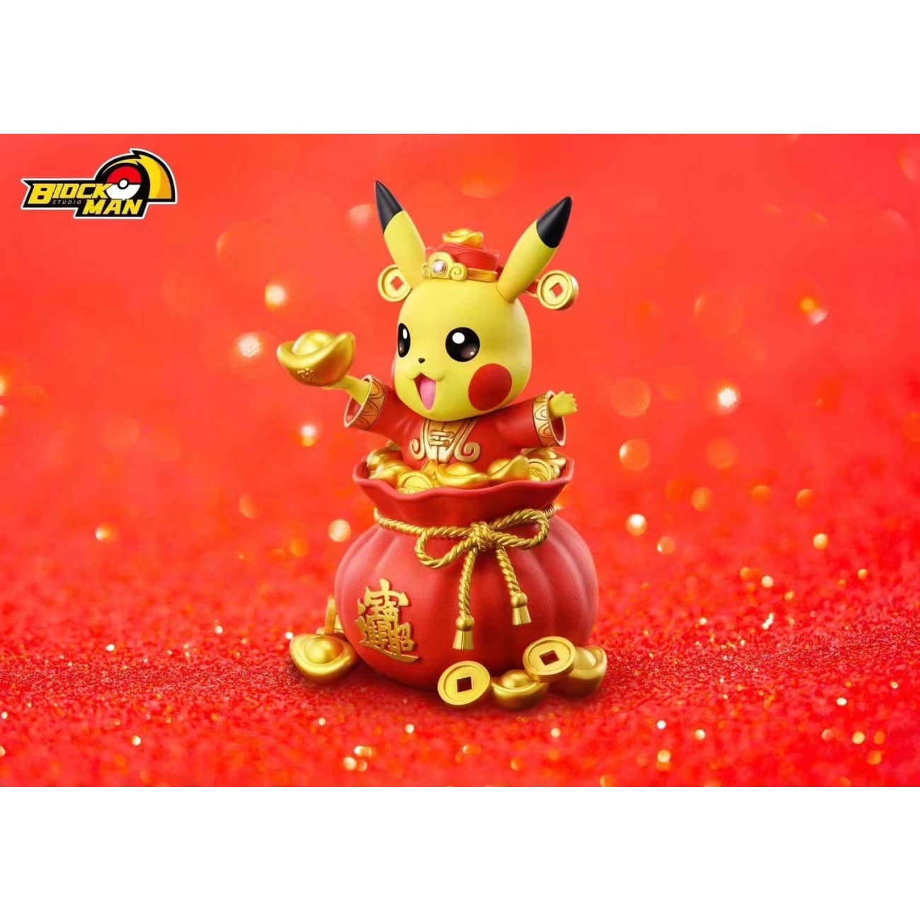 Block Man Studio - Fortune Pikachu