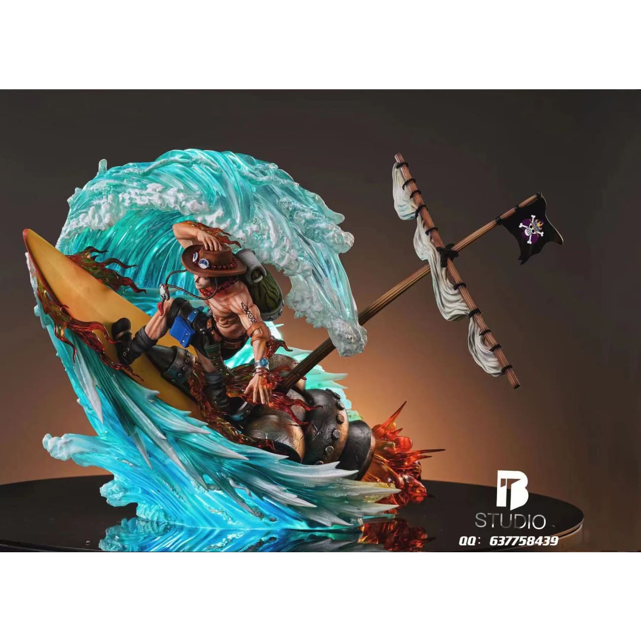 BT Studio - Fire Fist Portgas D Ace Surfing 2.0 [Manga Version / Transparent Version]