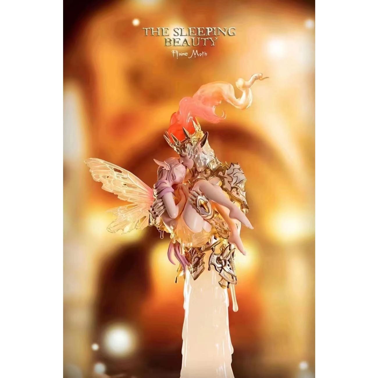 Candle Girl Moth and flame [ember / White]