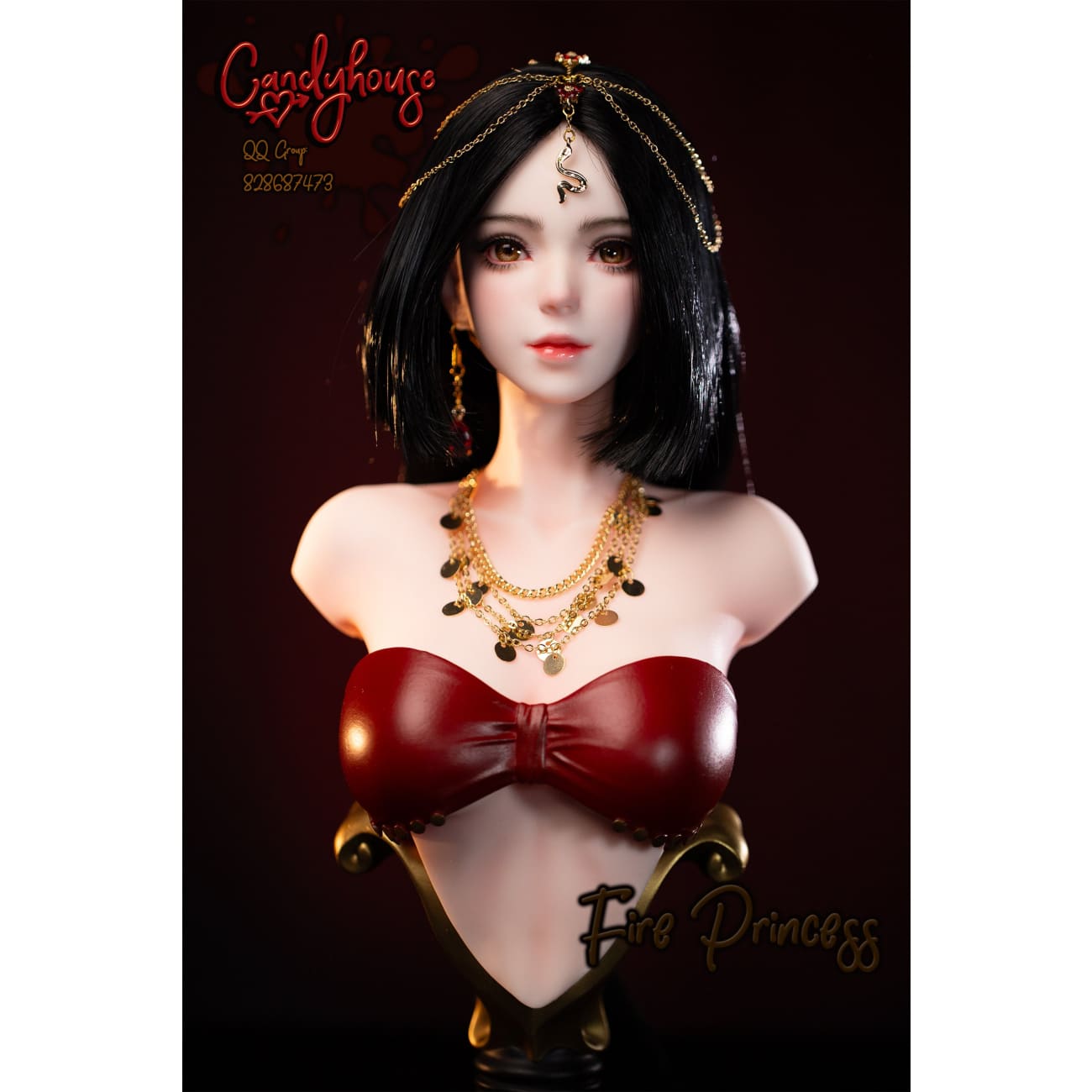 Candy House Studio - Fire Princess Bust [Cast Off]