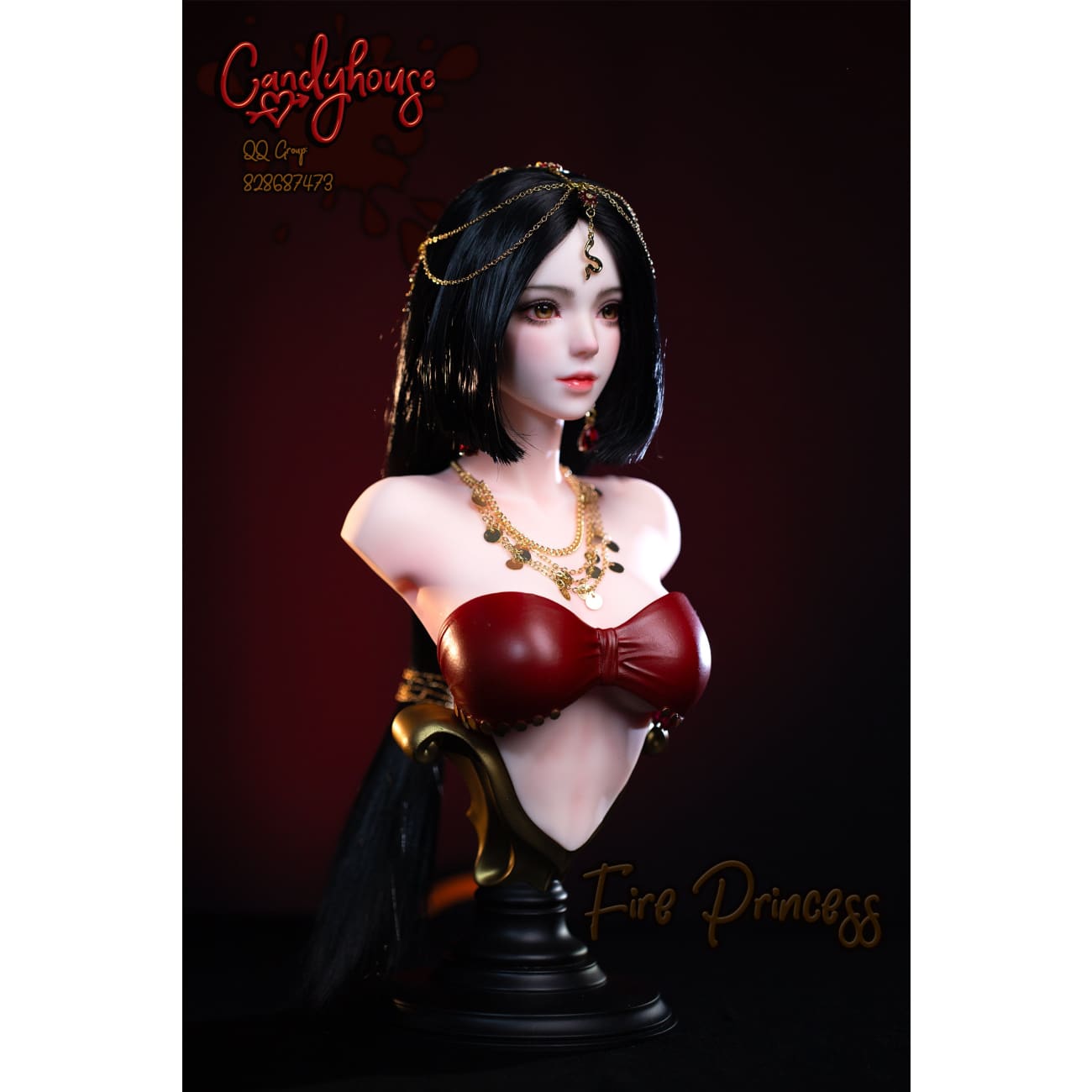 Candy House Studio - Fire Princess Bust [Cast Off]