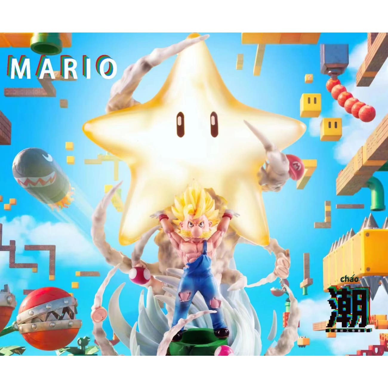 Chao She Studio - Mario Cosplay Spirit Bomb Son Goku