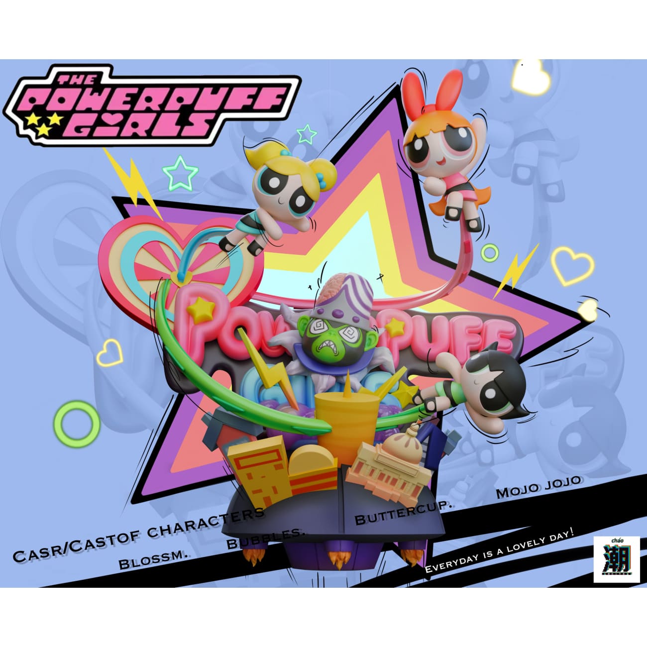 Chao She Studio - The Powerpuff Girls vs Mojo Jojo [2 Variants]