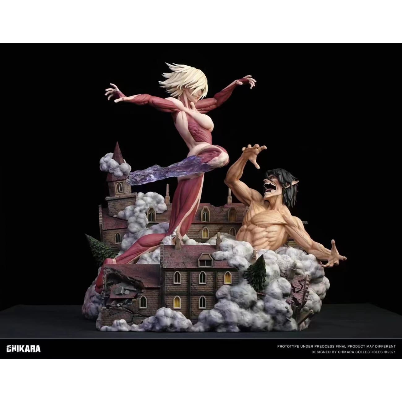 Chikara - Eren Yeager vs Annie Leonhart Titan form