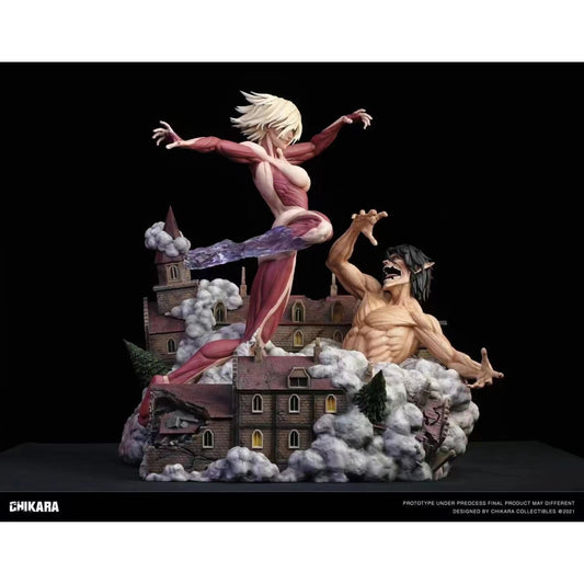 Chikara - Eren Yeager vs Annie Leonhart Titan form