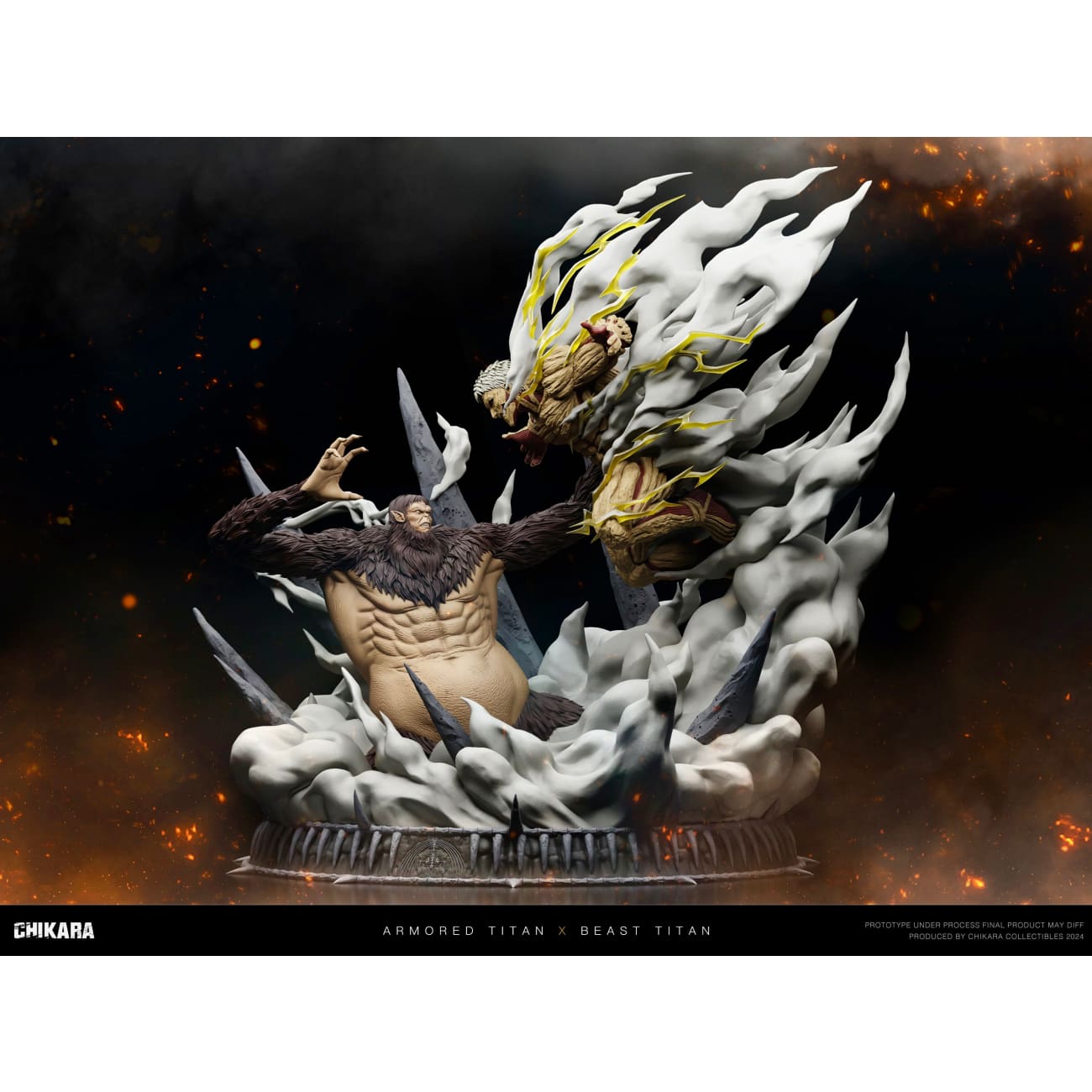 Chikara Studio - Beast Titan vs Armored Titan [4 Variants]