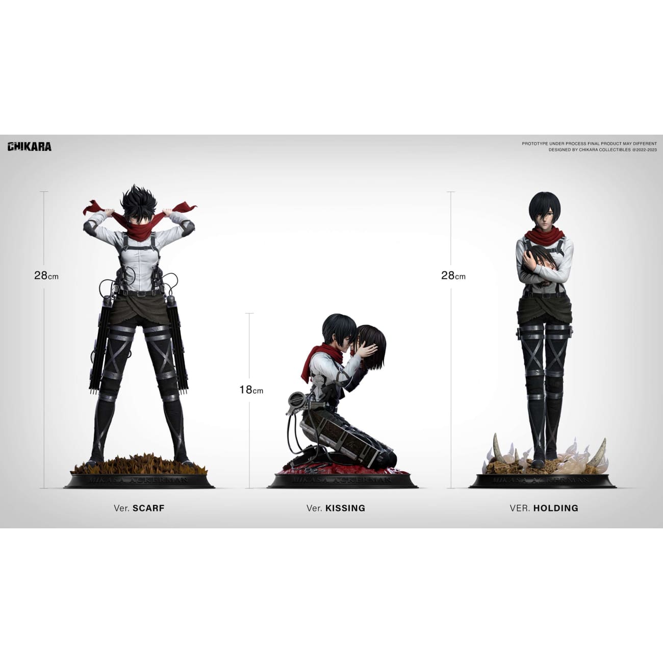 Chikara Studio - Mikasa Ackerman Goodbye Eren Jaeger [4 Variants]