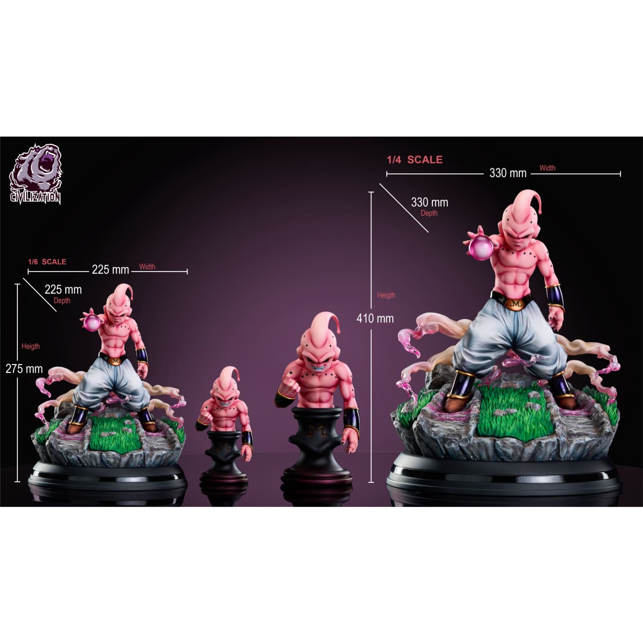 Civilization Studio - Kid Buu [4 Variants]