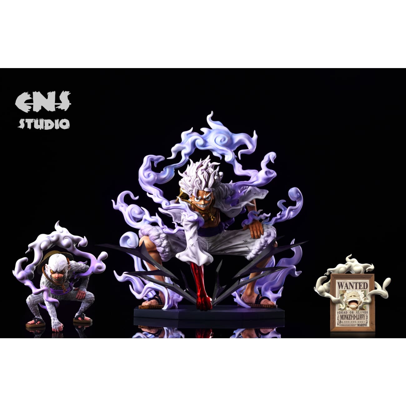 CNS Studio - Monkey D Luffy Gear 5 Sun God Nika [White Pants / Orange Pants] 