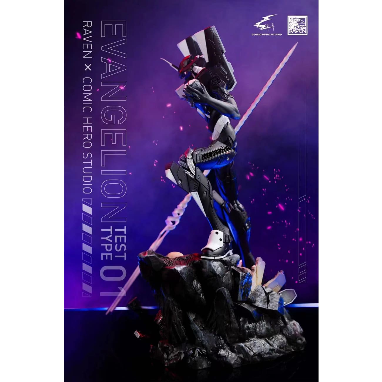 Comic Hero Studio X Raven Studio - Evangelion Test Type 01 [Purple & Green Version/ Black & White Version]