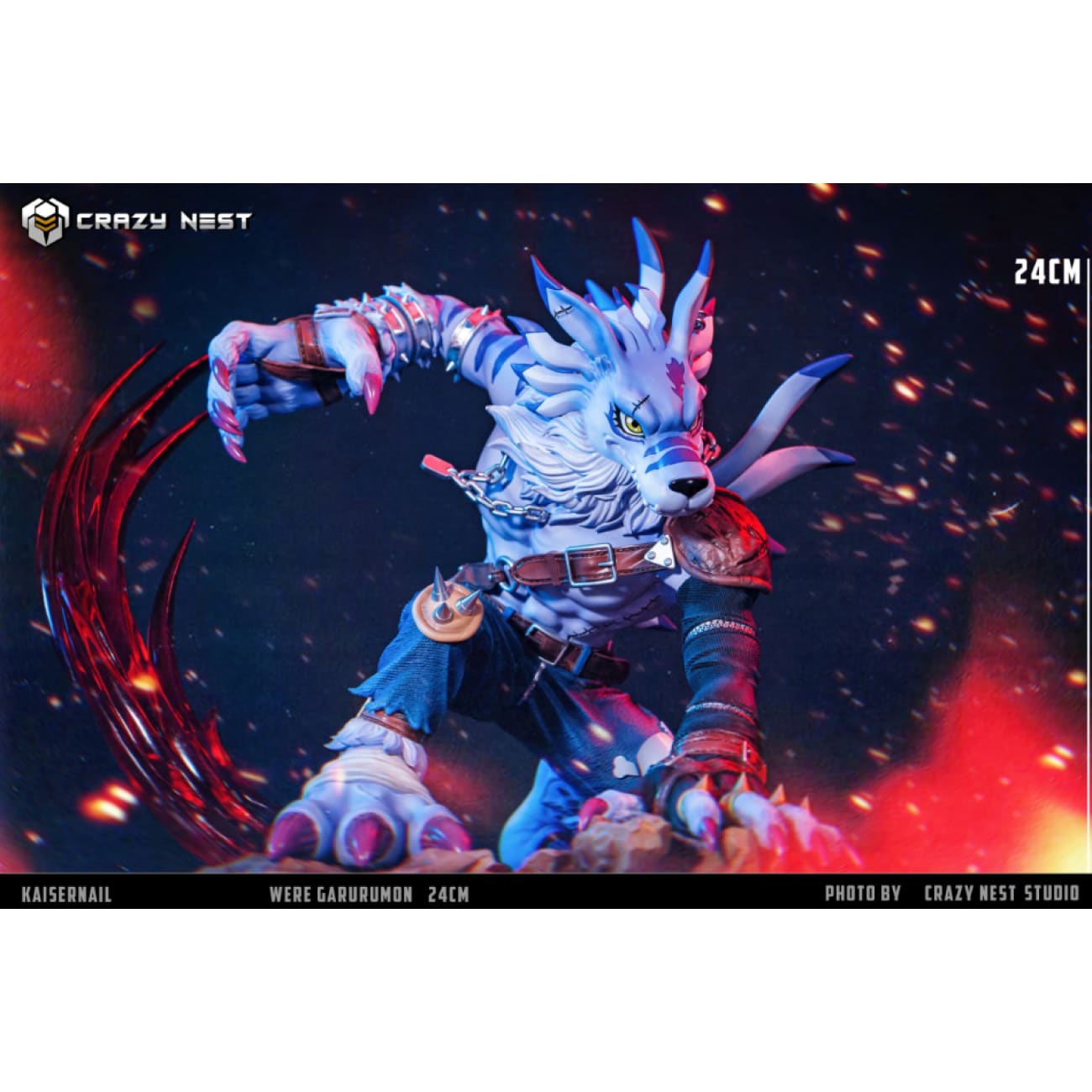 Crazy Nest Studio - Kaiser Nail WereGarurumon