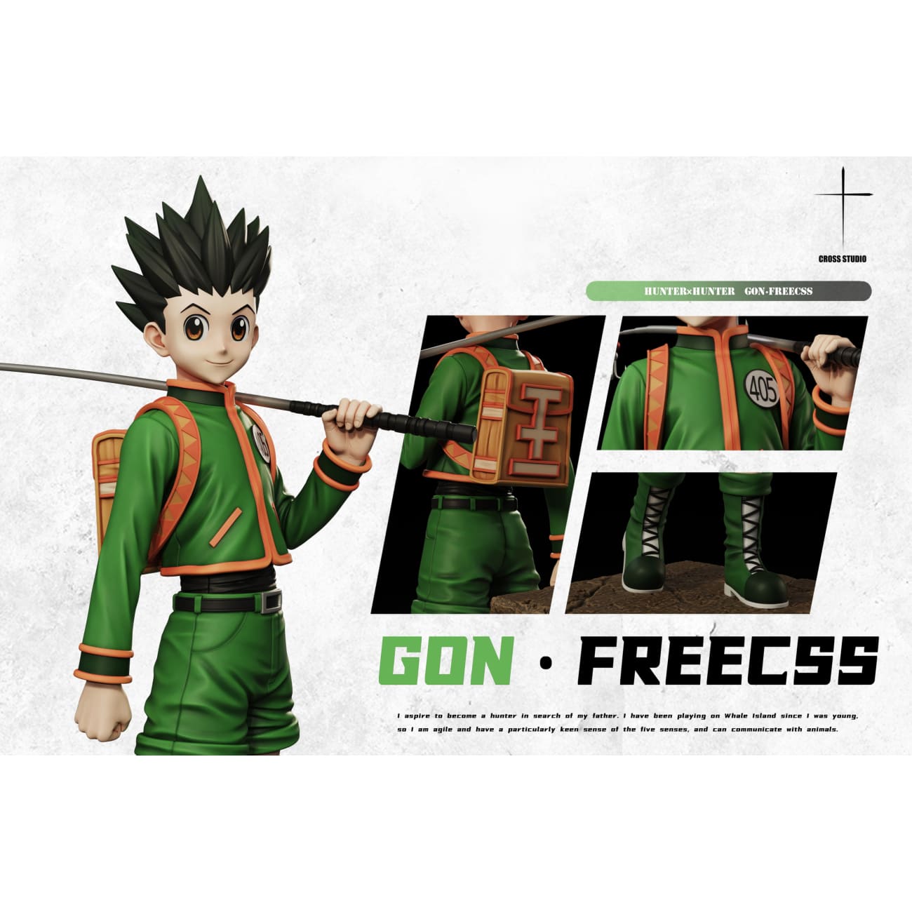 Cross Studio - Gon Freecss Taking Fishing Rod