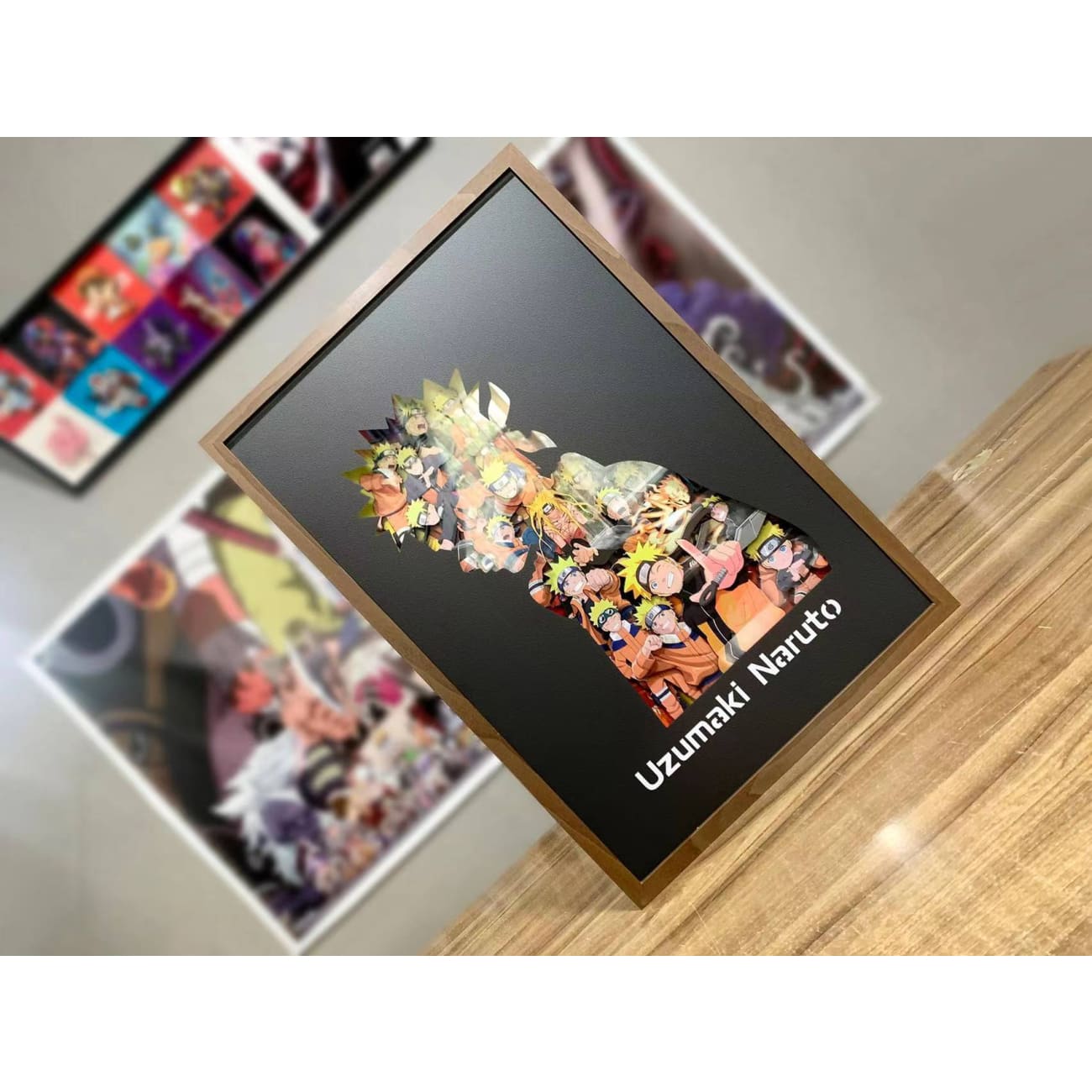  Cut out 3D layering Uzumaki Naruto Poster Frame 