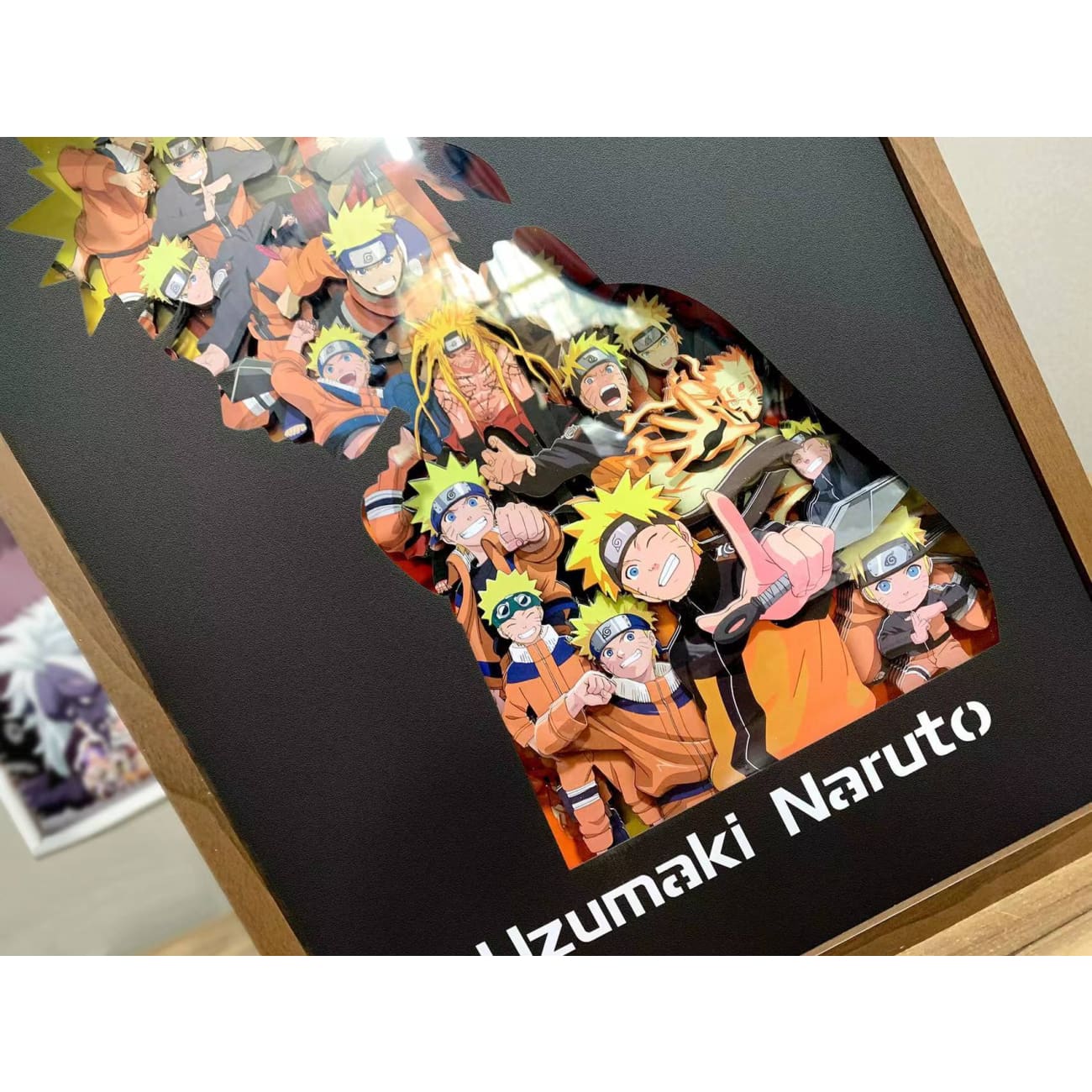 Cut out 3D layering Uzumaki Naruto Poster Frame 