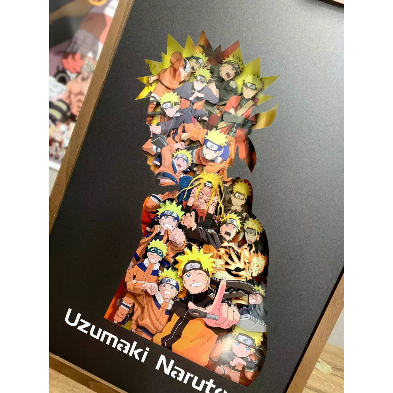  Cut out 3D layering Uzumaki Naruto Poster Frame 