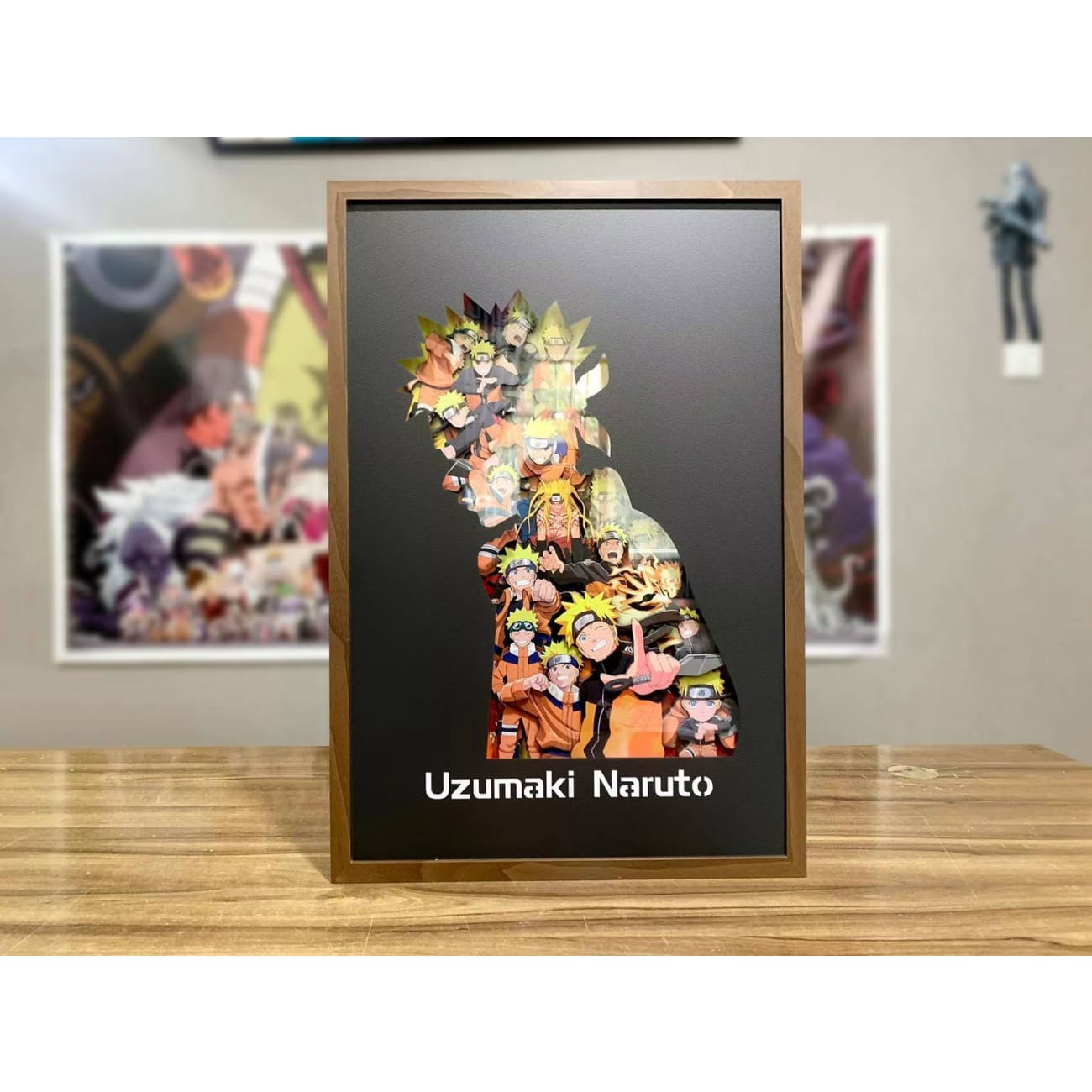  Cut out 3D layering Uzumaki Naruto Poster Frame 
