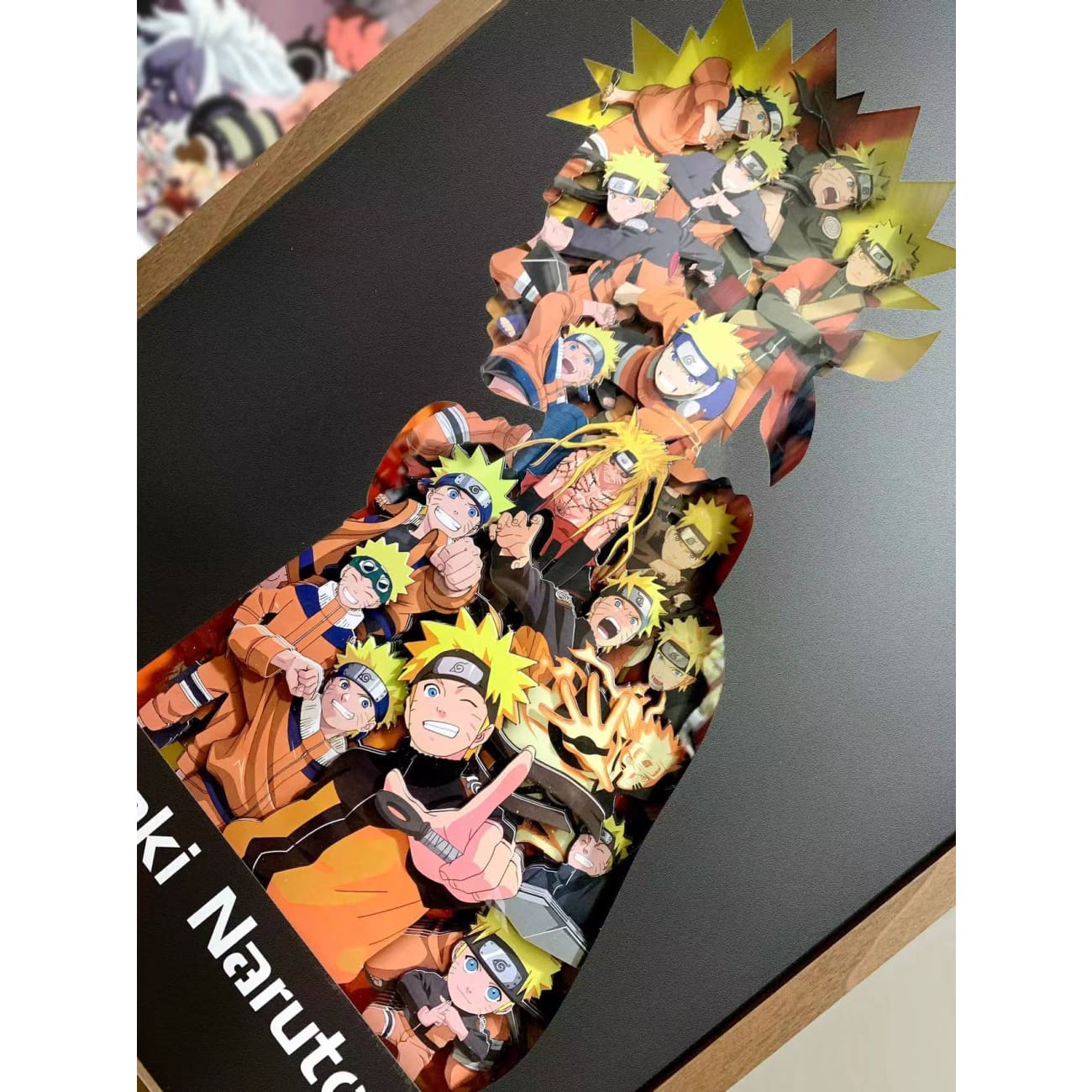  Cut out 3D layering Uzumaki Naruto Poster Frame 