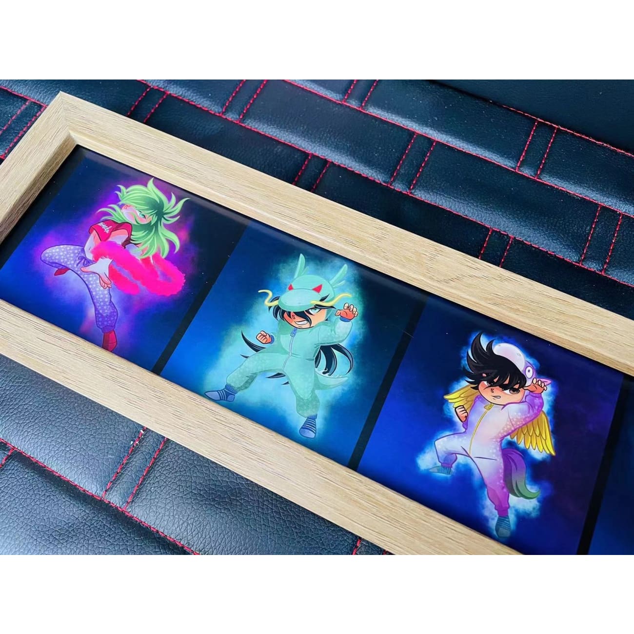 Cute version Saint Seiya character poster frame