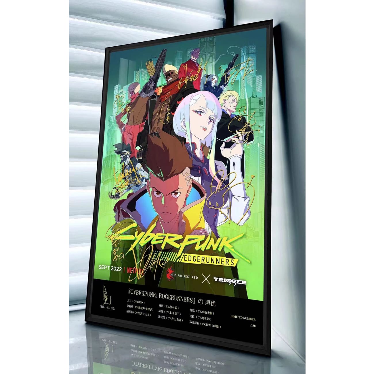 Cyberpunk: Edgerunners Signatures Poster Frame – Avolounge