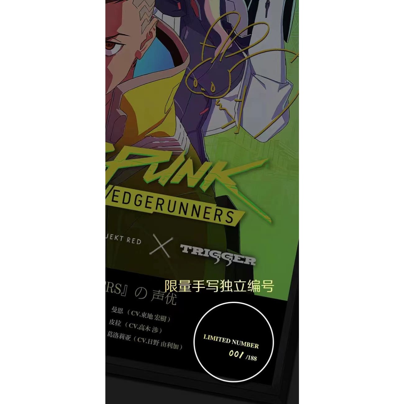 Cyberpunk: Edgerunners Signatures Poster Frame