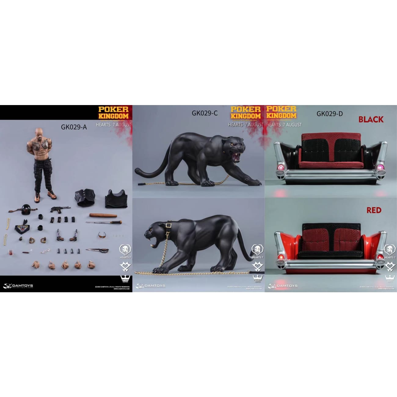DAMTOYS Studio - Hearts 7 August [4 Variants]
