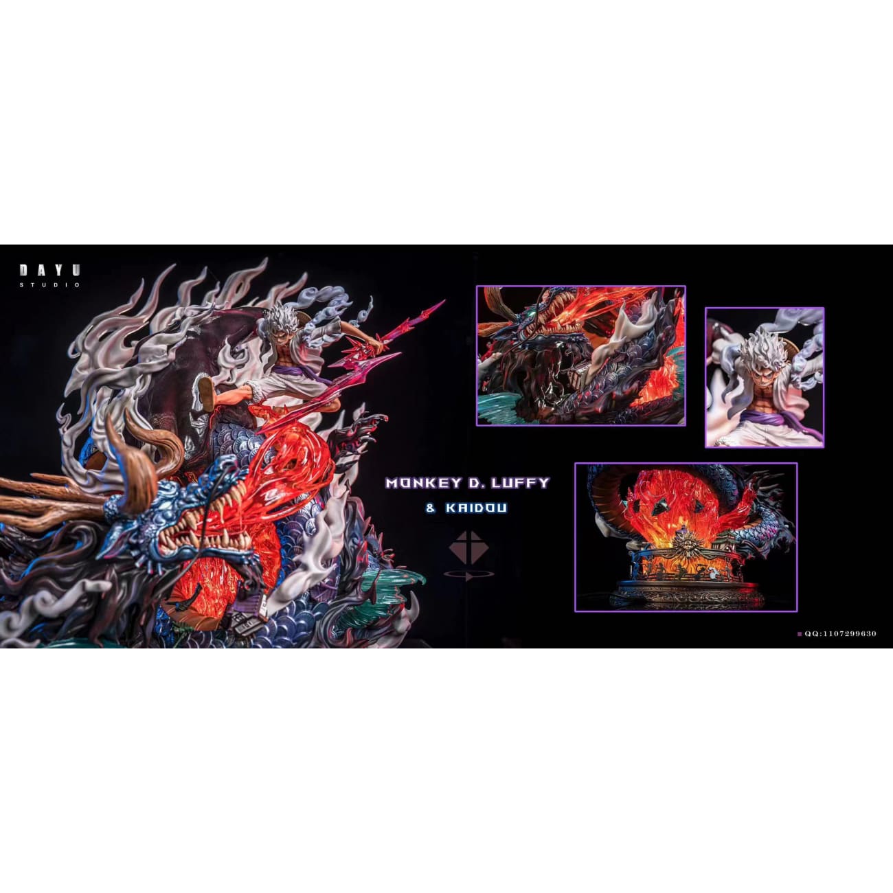 DAYU studio - Sun God Nika Luffy Gear 5 VS Beast Form Kaido [4 Variants]