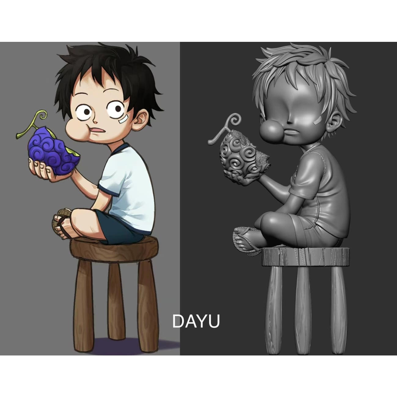 DAYU studio - Sun God Nika Luffy Gear 5 VS Beast Form Kaido [4 Variants]