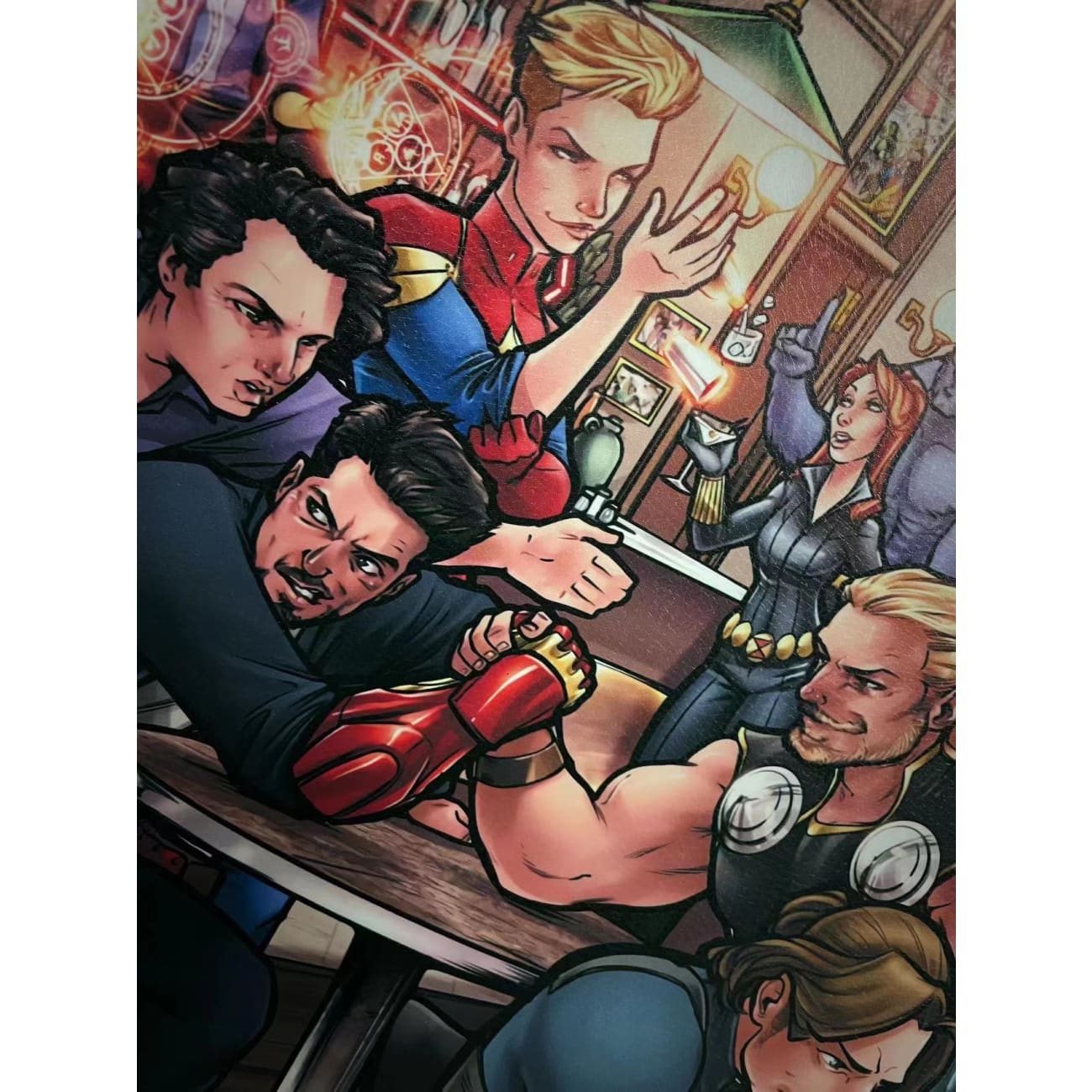 DC comic X Marvel Bar photo frame