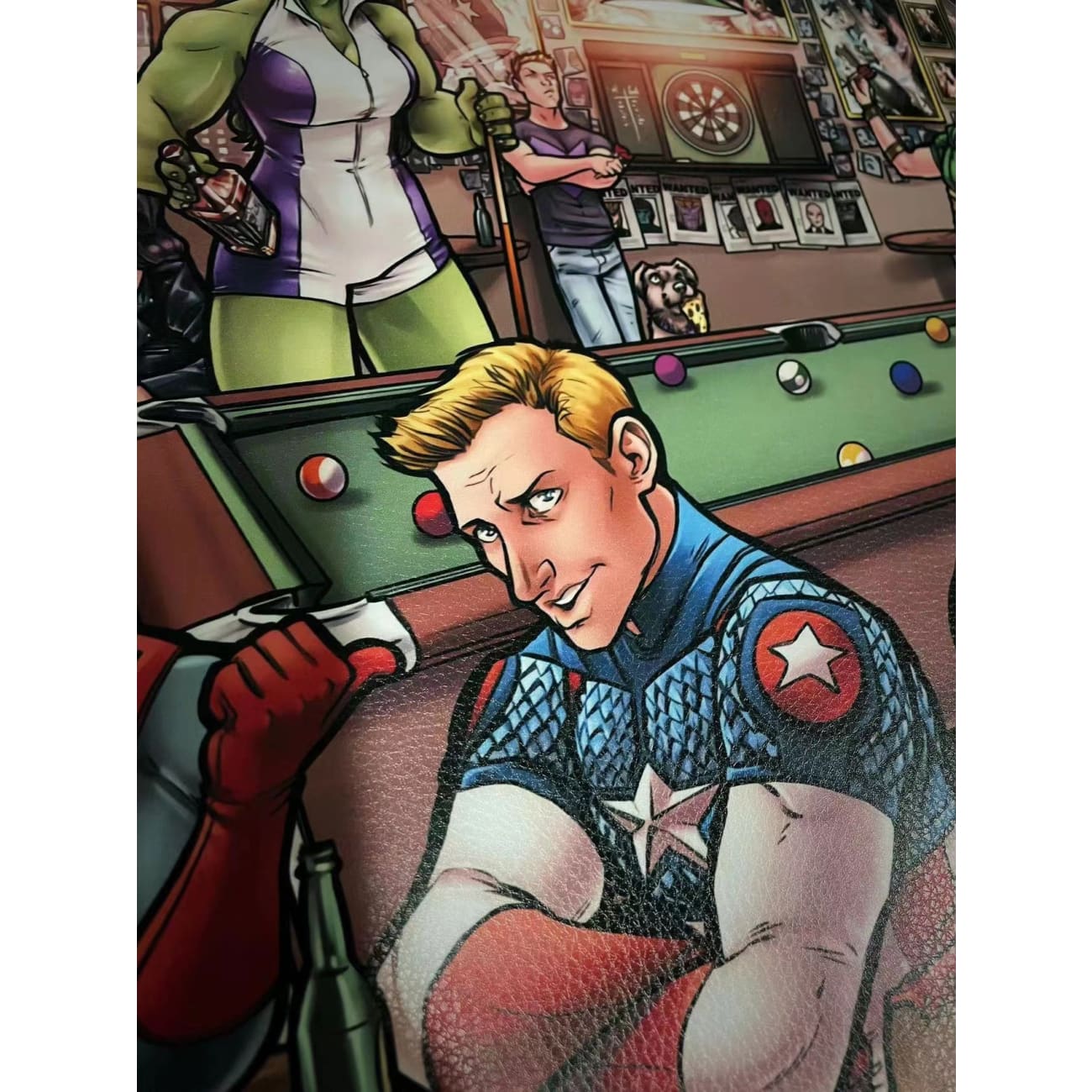 DC comic X Marvel Bar photo frame