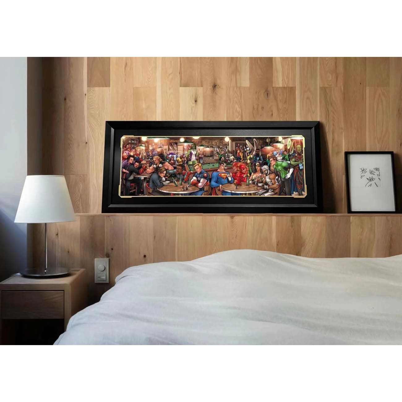 DC comic X Marvel photo frame