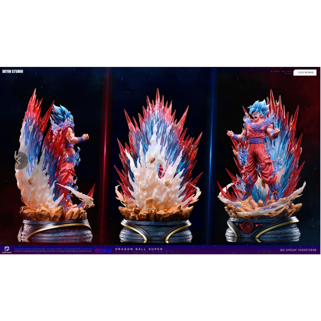 De Yin Studio - Super Saiyan Blue Kaio-ken Son Goku [4 Variants]