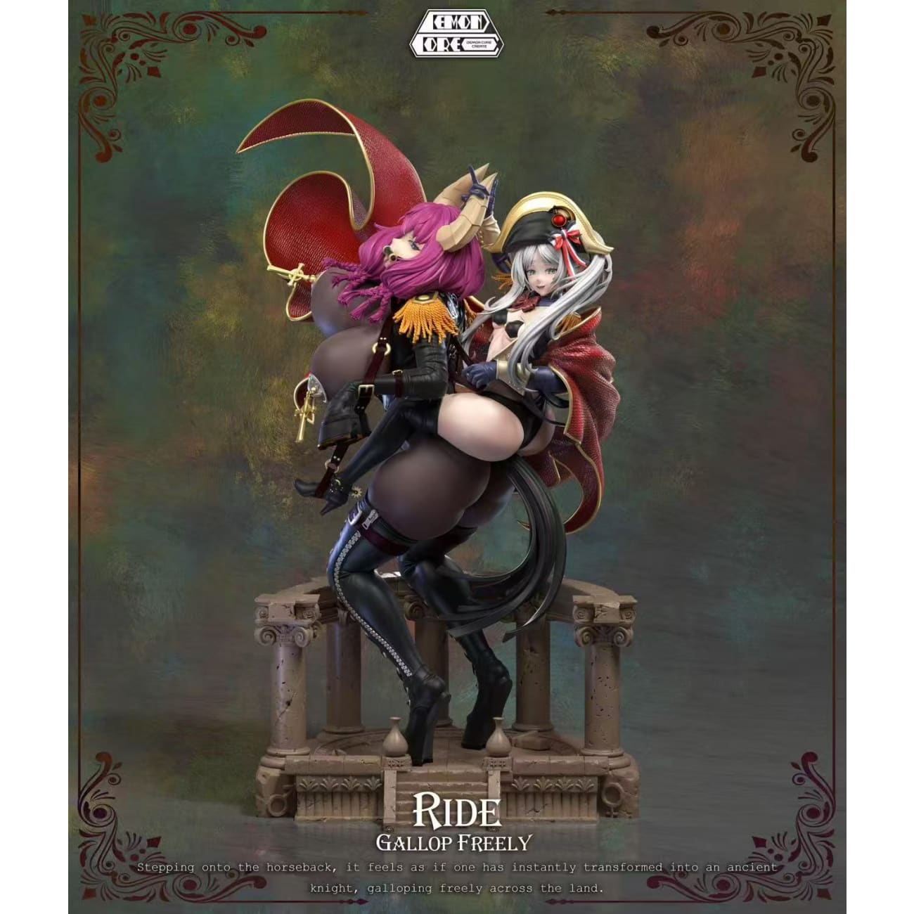 Demon Core Studio - Frieren & Aura cosplaying Napoleon Crossing the Alps