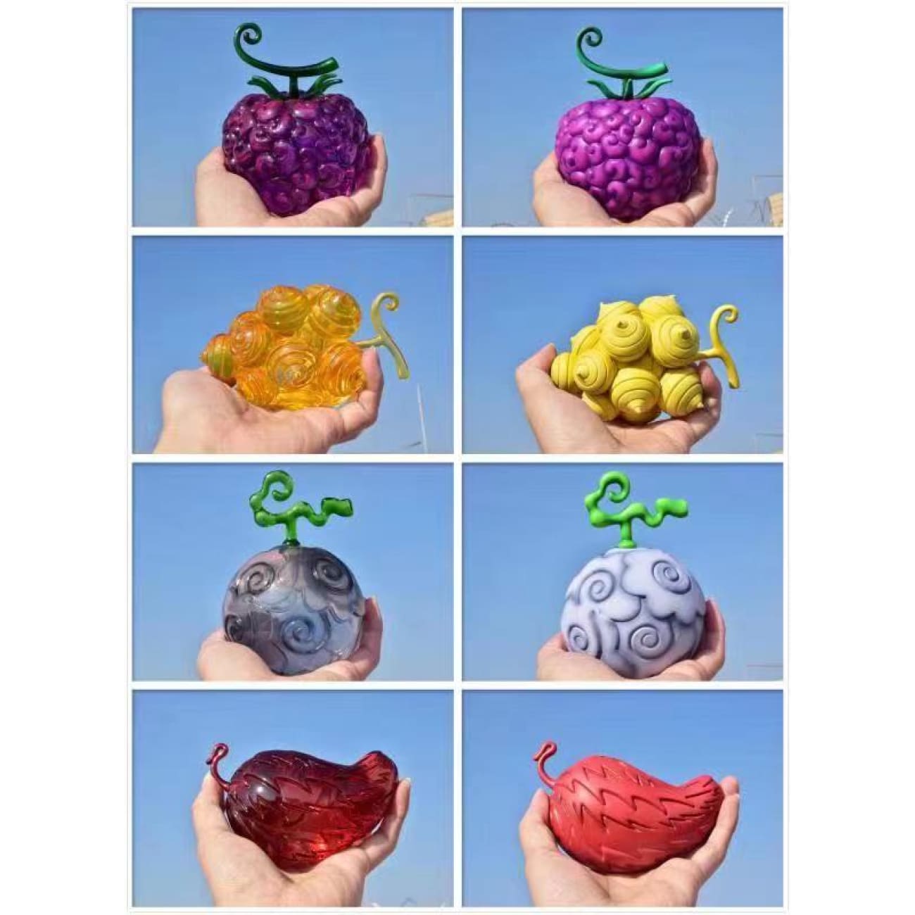 Demon Studio - Devil Fruit Forth Series (Solid/ Transparents) - Batto Batto No Mi / Pika Pika No Mi/ Moku Moku No Mi/ Goro Goro No Mi  [10 variants]