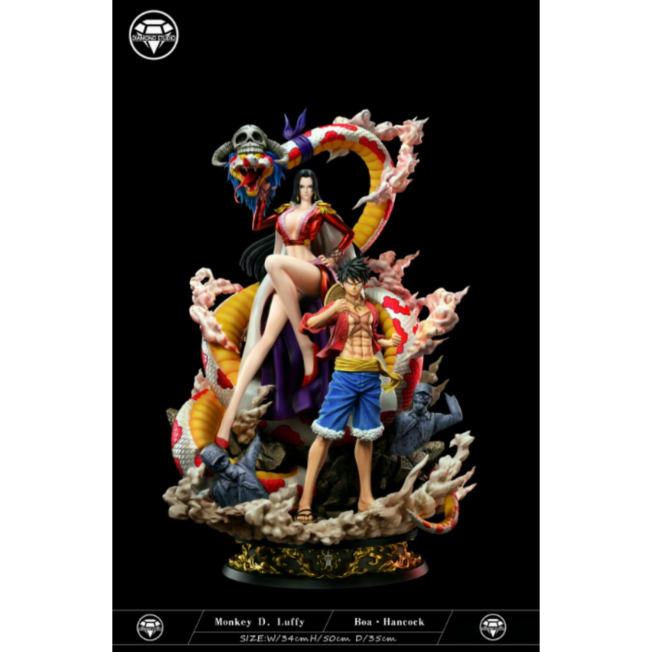 Diamond Studio - Monkey D. Luffy & Boa Hancock