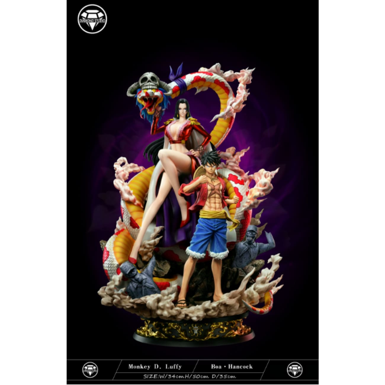 Diamond Studio - Monkey D. Luffy & Boa Hancock