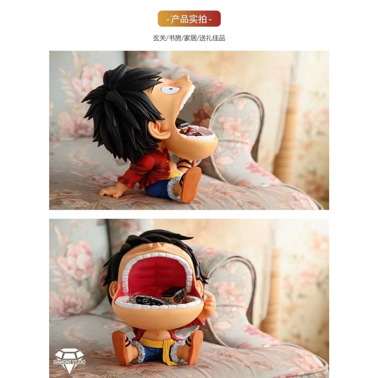 Diamond Studio - Open Mouth Monkey D. Luffy Storage Ornaments