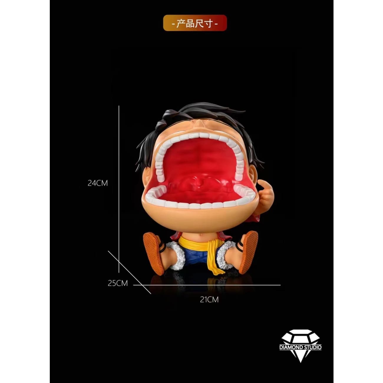 Diamond Studio - Open Mouth Monkey D. Luffy Storage Ornaments
