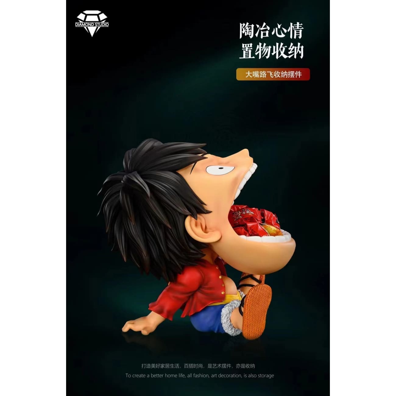 Diamond Studio - Open Mouth Monkey D. Luffy Storage Ornaments