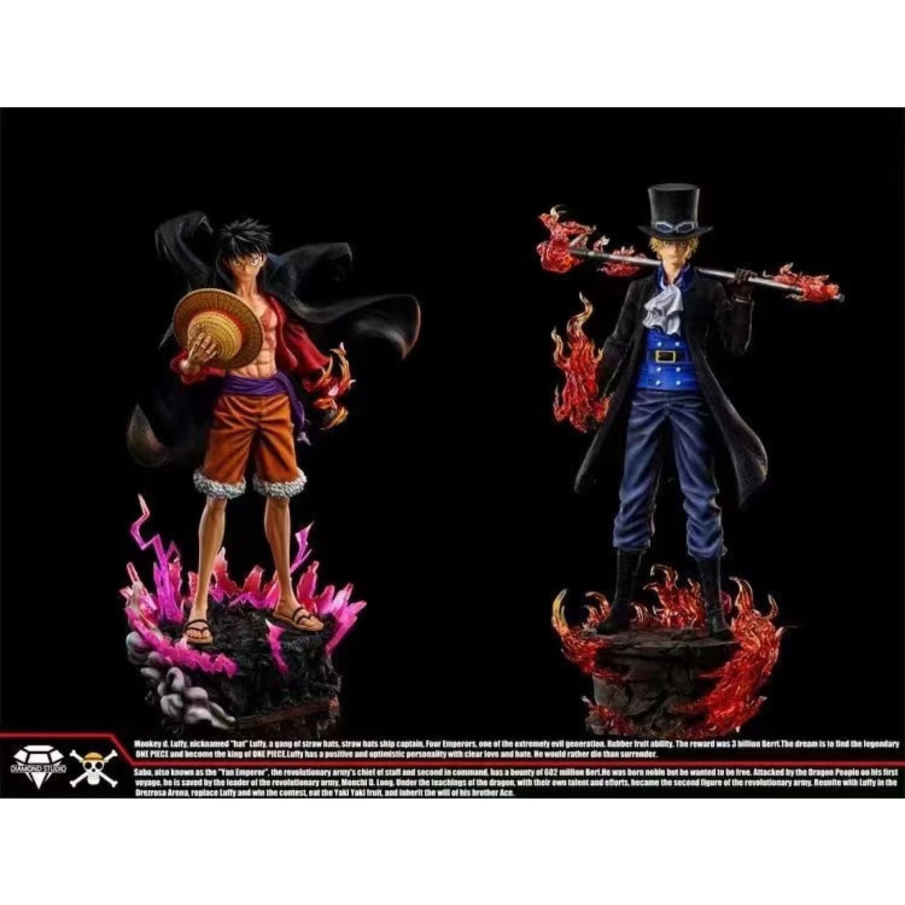 Diamond Studio - Ryou Haki Luffy / Flame Emperor Sabo