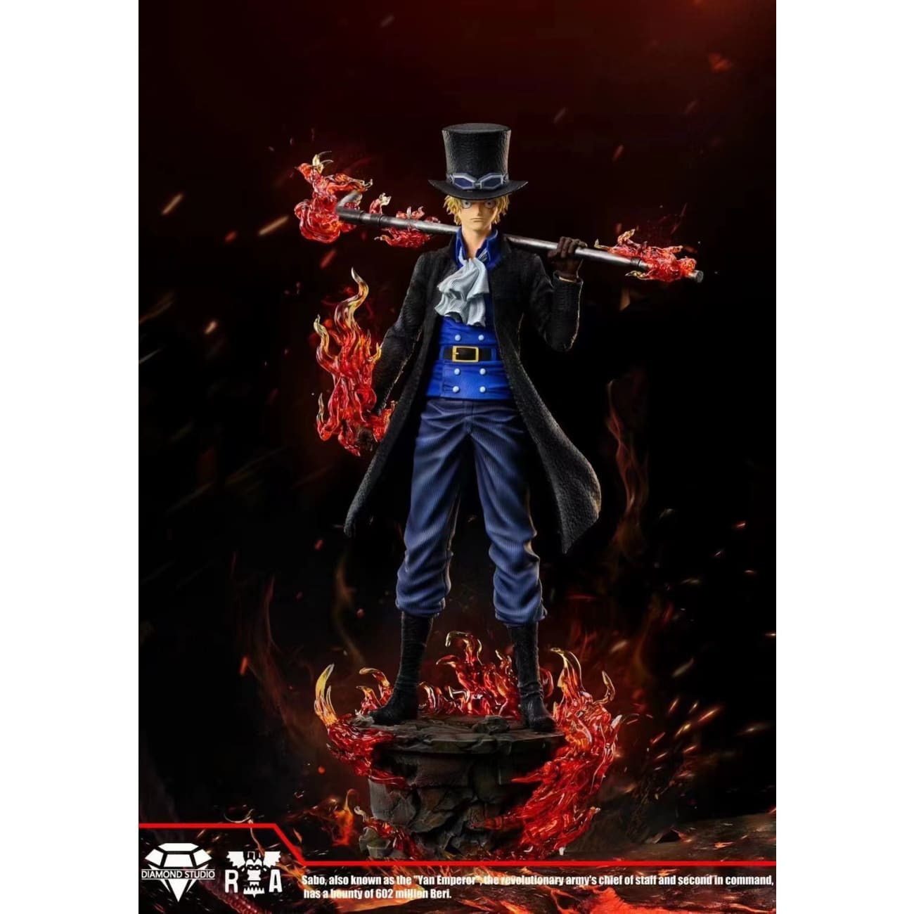 Diamond Studio - Ryou Haki Luffy / Flame Emperor Sabo
