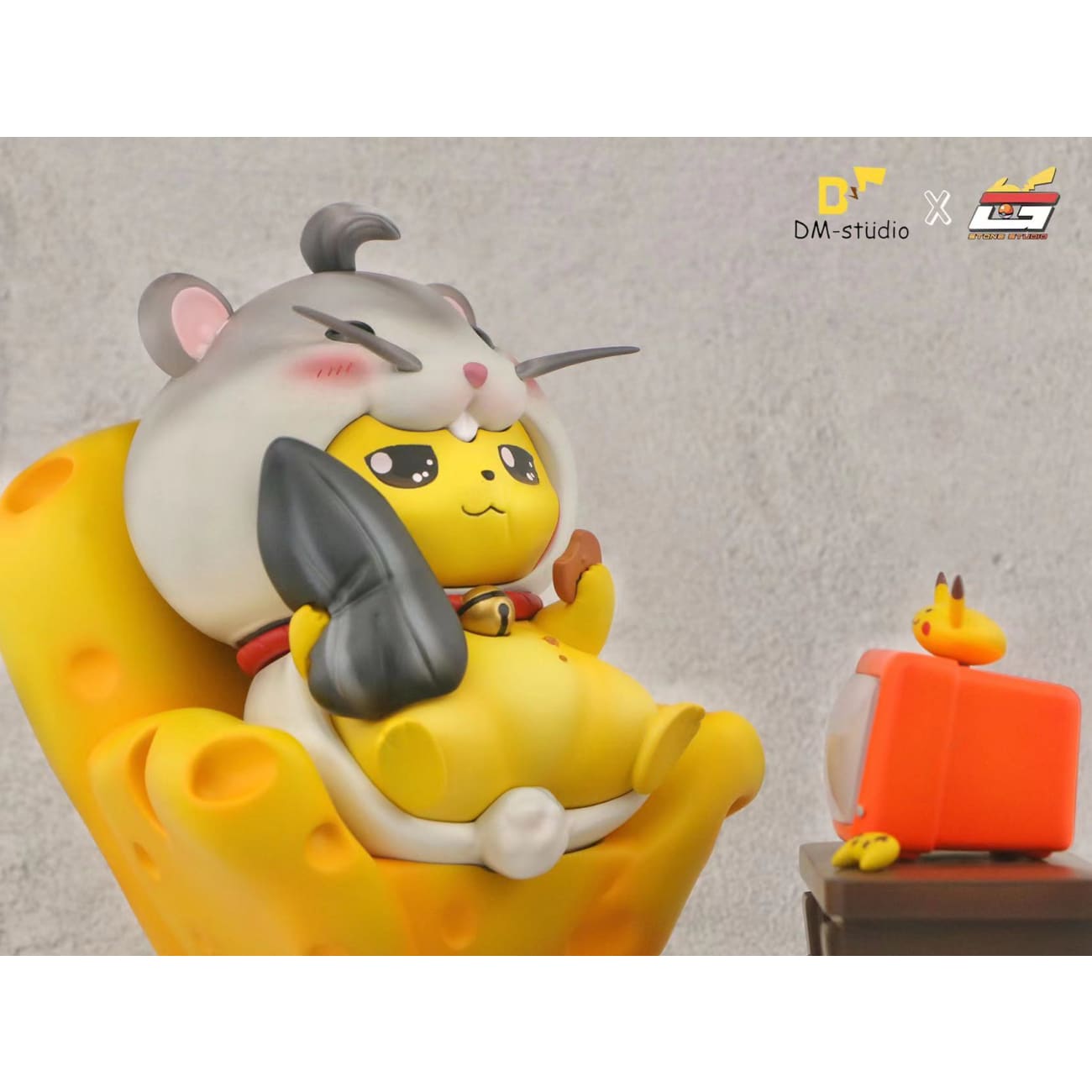 DM Studio X Stone Studio - Hamster Cosplay Pikachu [Gray / Brown]