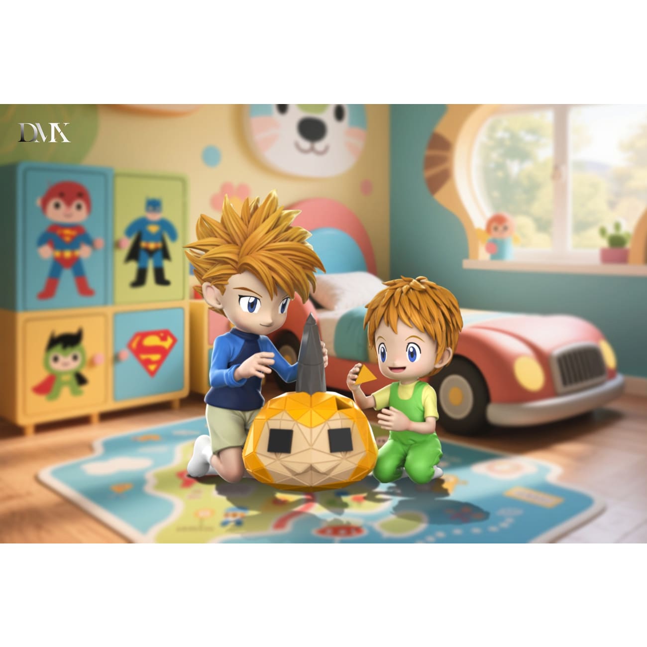 DMX Studio - Childhood Taichi & Hikari & Koromon Dolls Childhood Yamato & Takeru & Tunomon Building Blocks  [2 Variants]