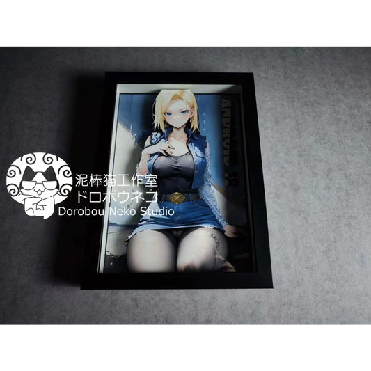 Dorobou Neko Studio - Android 18 3D Cast Off Poster Frame [DSMG-010]