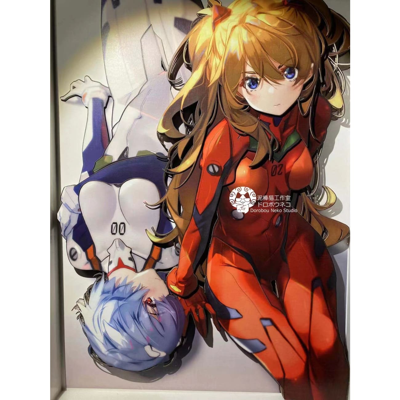 Dorobou Neko Studio - Asuka Langley Sohryu & Rei Ayanami 3D Poster Frame [DS012]