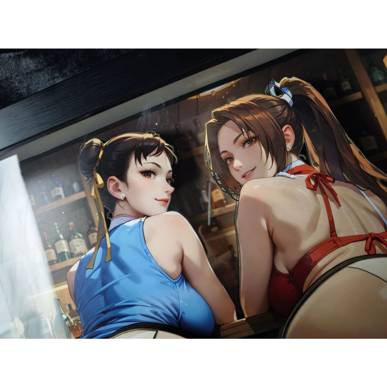 Dorobou Neko Studio - Chun-Li & Mai Shiranui 3D Poster Frame [DSMP-013]