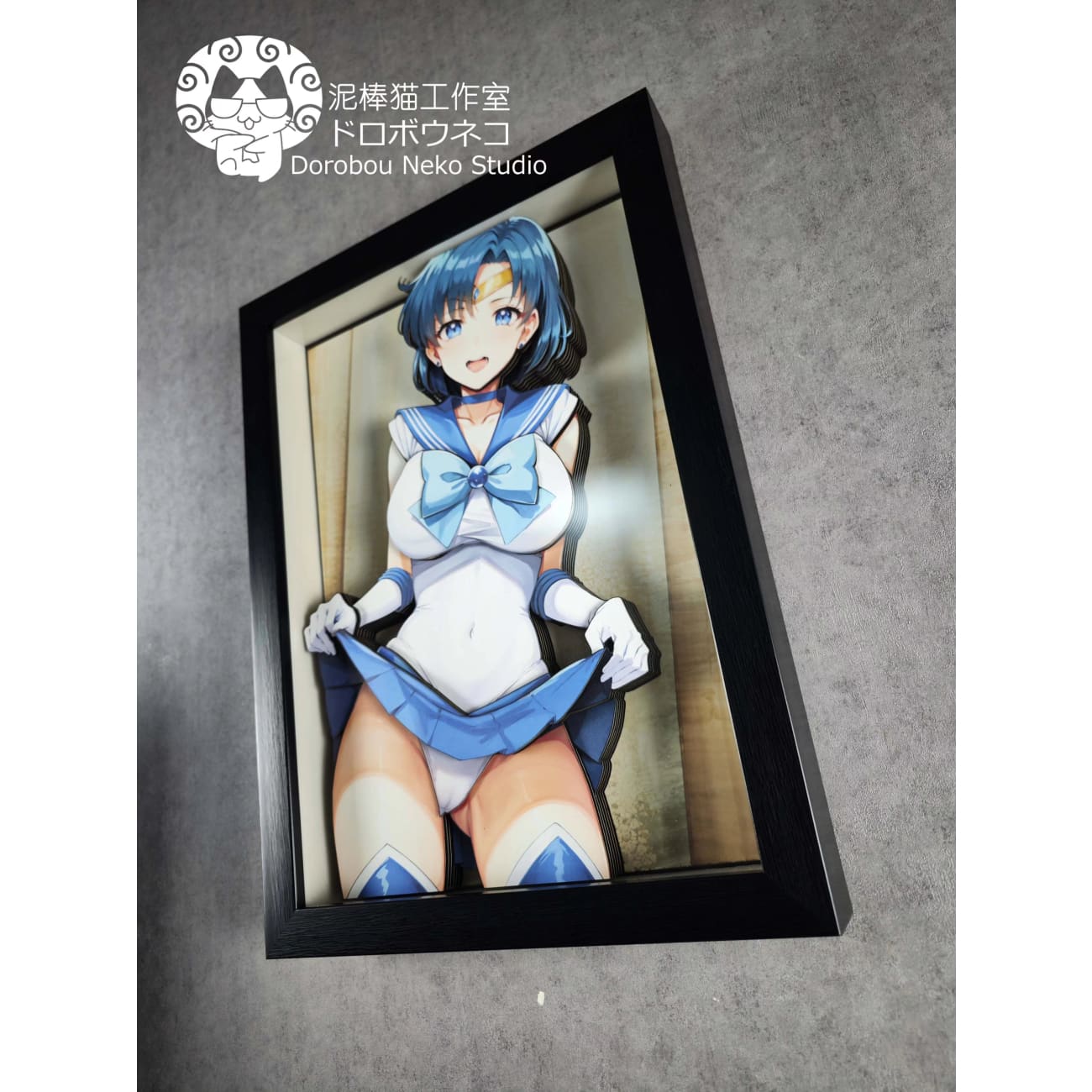 Dorobou Neko Studio - Mizuno Ami Sailor Mercury 3D Cast Off Poster Frame [DSMG-024]