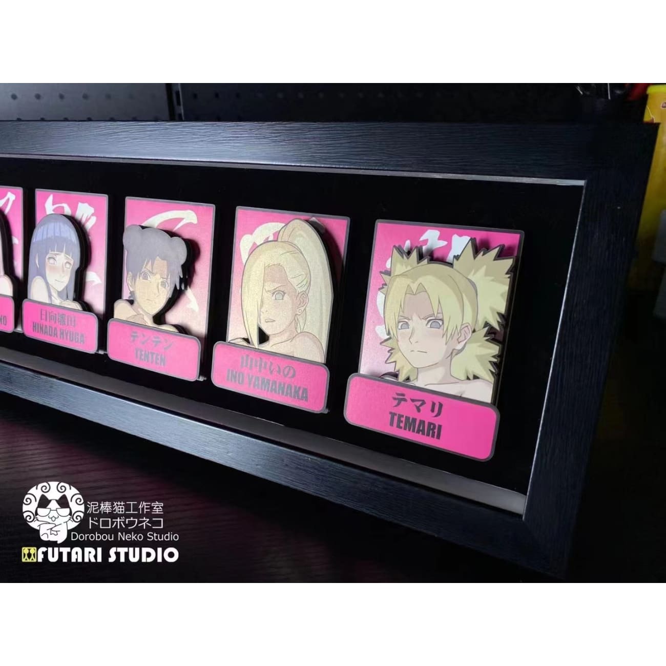 Dorobou Neko Studio X Futari Studio - Disgusted Face Female Ninjas Cast Off Poster Frame 