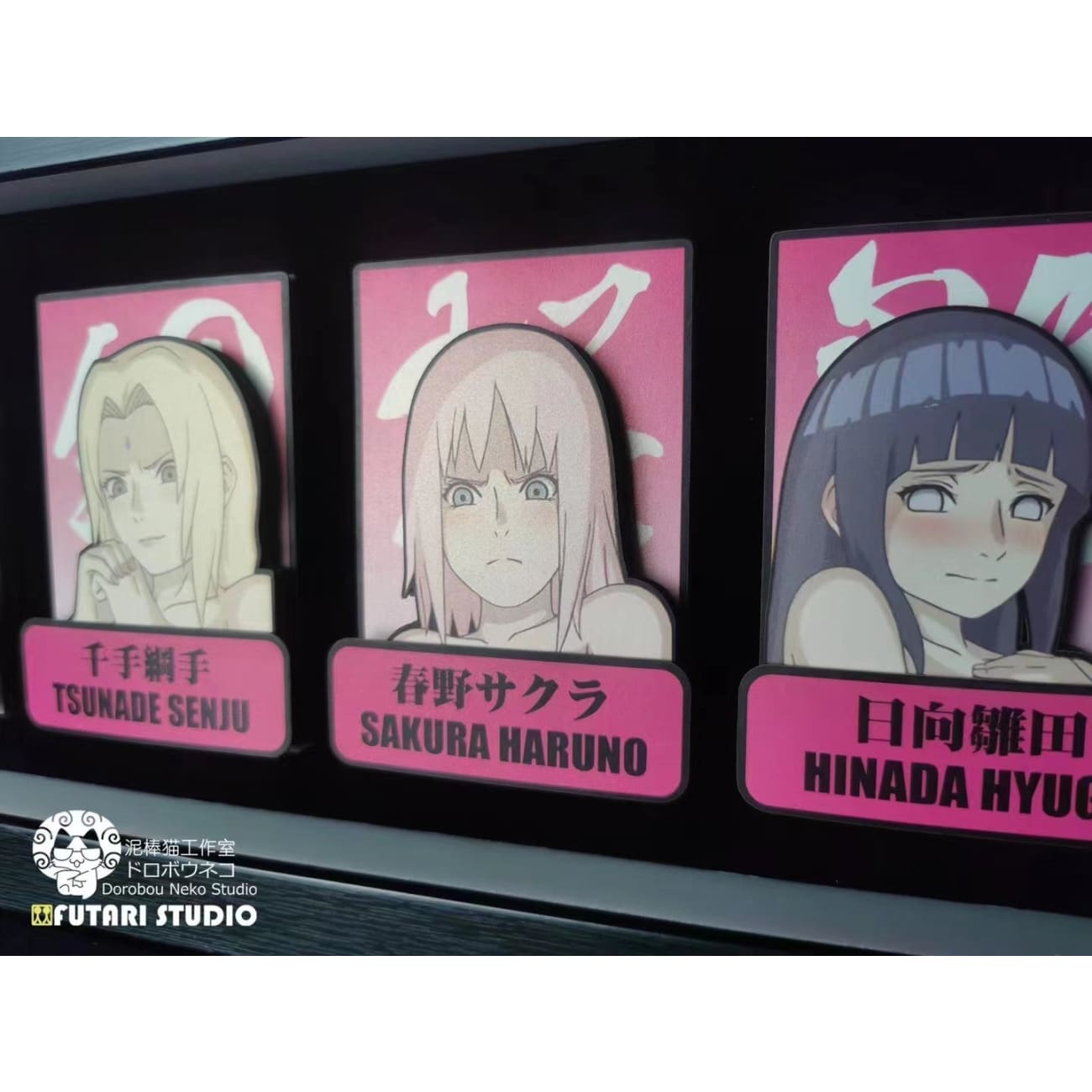 Dorobou Neko Studio X Futari Studio - Disgusted Face Female Ninjas Cast Off Poster Frame 